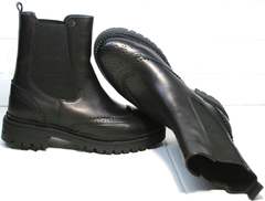 Ботинки броги женские Jina 7113 Leather Black.