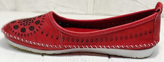 Женские балетки туфли на низком ходу Rozen 212 Red.