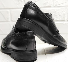 Мужские классические туфли на выпускной Luciano Bellini C3801 Black.