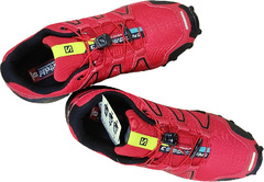 Удобные мужские кроссовки осень Salomon Speedcross 3 A-2054 Red Black.