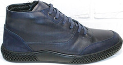 Термо ботинки мужские кожа Luciano Bellini BC2802 L Blue.
