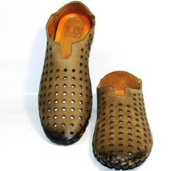 Мужские туфли перчатки Luciano Bellini 107703 Beige.