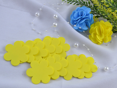 Набір квіток з фоамірану 12 штук жовтий