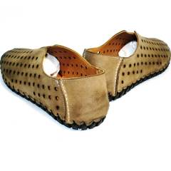 Модные мужские летние туфли Luciano Bellini 107703 Beige.