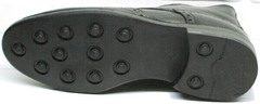 Утепленные ботинки  под брюки мужские LucianoBelliniBC3801L-Black .