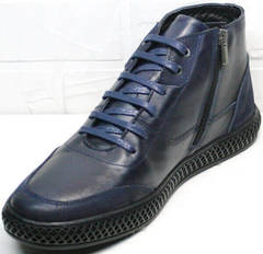 Осенне зимние ботинки в спортивном стиле Luciano Bellini BC2802 L Blue.