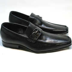 Классические мужские туфли из натуральной кожи Mariner 4901 Black.