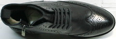 Стильные ботинки мужские зимние кожаные классические LucianoBelliniBC3801L-Black .