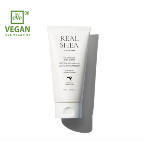 Rated Green Восстанавливающий термозащитный крем для волос с маслом ши REAL SHEA Protein Recharging Leave-in Treatment