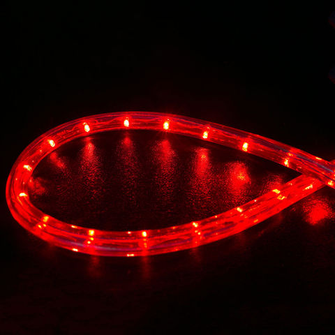 Шланг 10 метров LED красный дюралайт готовый набор