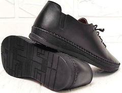 Смарт кэжуал черные женские мокасины кроссовки с черной подошвой EVA collection 151 Black.