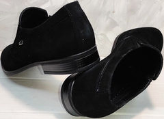 Классическая мужская обувь на выпускной Ikoc 3410-7 Black Suede.