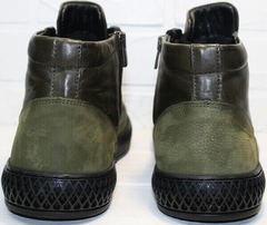 Стильные мужские зимние ботинки без каблука Luciano Bellini BC2803 TL Khaki.