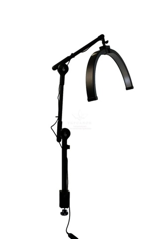 Бестеневая настольная LED-лампа F-550B, 32 Вт, черная