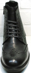 Классические брендовые мужские зимние ботинки LucianoBelliniBC3801L-Black .