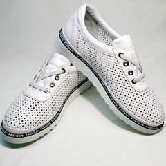 Модные спортивные туфли кроссовки повседневные женские Evromoda 215.314 All White.