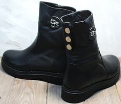 Молодежные зимние ботинки женские G.U.E.R.O G019 8556 Black