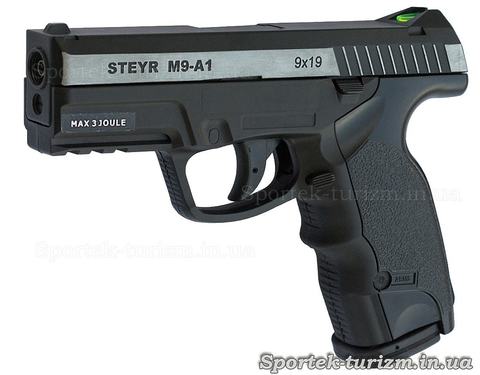 Пистолет ASG Steyr M9-A1 4,5мм пневматический, газобаллонный, с никелевой вставкой