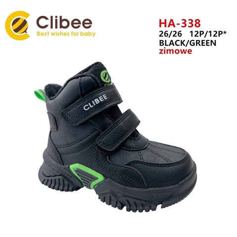 Clibee (зима) HA338 Black/Green 21-26