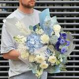 Photo of Bouquet «Blue waterfall»