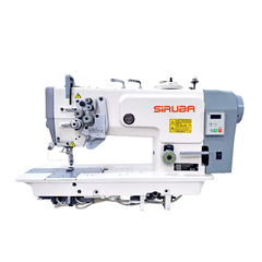 Фото: Двухигольная швейная машина челночного стежка без отключения игл Siruba DT828-72-064HL/DTU1-0