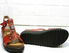 Модные женские сандали босоножки на сплошной подошве Rifellini Rovigo 375-1161 Rad.