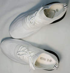Стильные кроссовки женские повседневные El Passo KY-5 White.