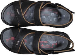 Летние мужские сандали босоножки кожа Ecco 814-7-1 All Black.