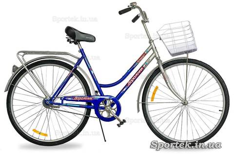 Городской универсальный велосипед для мужчин и женщин Дорожник Комфорт 2015 (сине-серый)