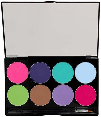 MEHRON Палітра аквагриму Makeup Paradise AQ Face & Body Paint 8 Color Palette - Pastel, 8 кольорів по 7 г
