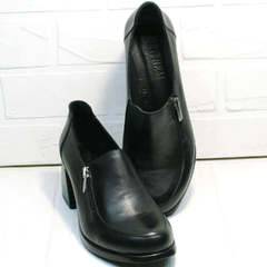 Закрытые женские туфли повседневные осень весна H&G BEM 107 03L-Black.