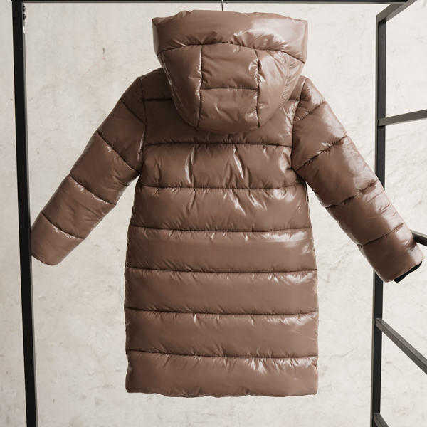 Дитяче,підліткове зимове пальто для хлопчиків та дівчат у бежевому кольорі