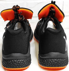 Черные кроссовки сетка мужские. Городские кроссовки puma. Дышащие кроссовки на лето мужские Puma Black Orange.