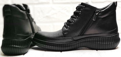 Осенние ботинки женские спортивный стиль Evromoda 535-2010 S.A. Black.