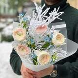 Photo of Bouquet «Snowy ranunculi»