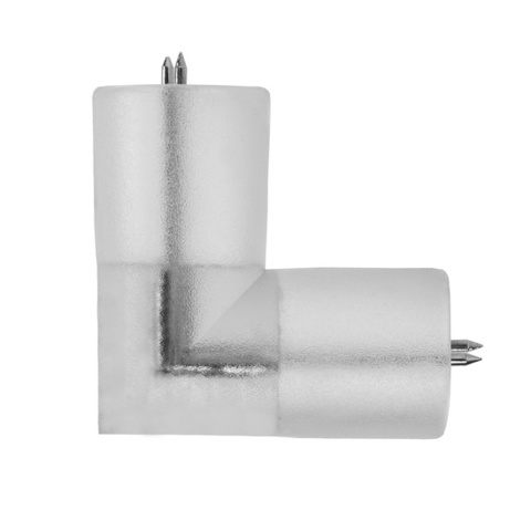 Угловой соединитель для шланга дюралайт светодиодного шнура LED ленты  круглой на пвх проводе силиконовой