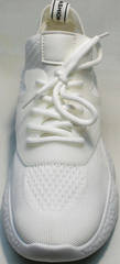 Женские текстильные кроссовки белые El Passo KY-5 White.