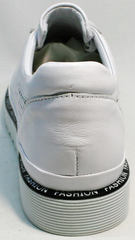 Женские летние туфли без каблука Evromoda 215.314 All White.