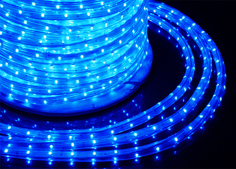 LED лента дюралайт синий