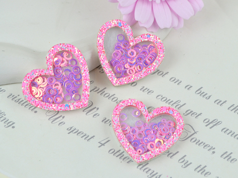 Патч-шейкер Округле Серце рожеве