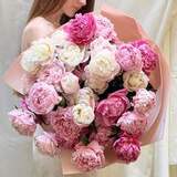 Photo of 41 peonies in a bouquet «Paradise delight»