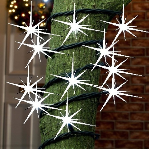 новогодняя гирлянда нить string на дерево уличная влагозащищенная led гирлянды