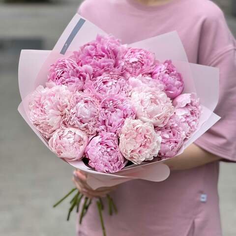 15 luxurious Sarah Bernhardt peonies, Flowers: Paeonia, 15 pcs.