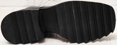 Женские весенние ботинки на тракторной подошве на каблуке 7 см Marani Magli 1227-021 Black.