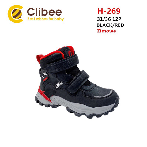 Clibee (зима) H269 Black/Red 31-36