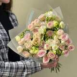 Photo of Light sweet bouquet of spray roses and freesias «Gentle lady»