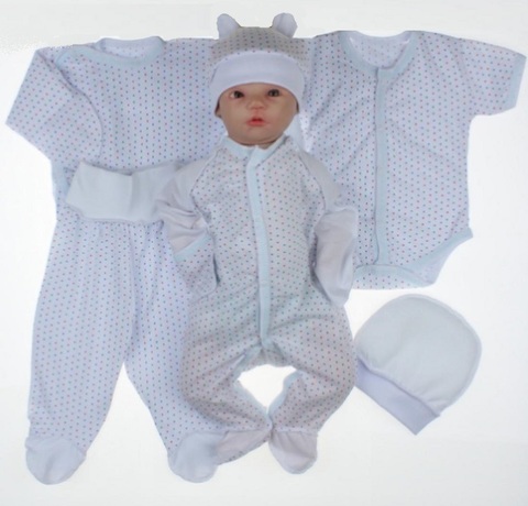 Набор одежды для новорожденного в роддом 6 предметов