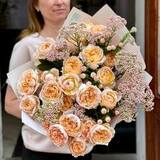 Photo of Bouquet with spray roses and ozotamnus «Warm memories»