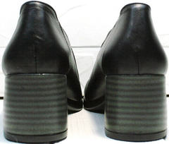 Стильные женские туфли каблук 6 см осень весна H&G BEM 107 03L-Black.