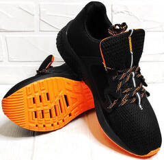 Черные кроссовки сетка мужские. Городские кроссовки puma. Дышащие кроссовки на лето мужские Puma Black Orange.